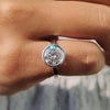 Bezel Set Engagement Ring with Round Diamond