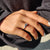 Round rose cut ring with a soft, vintage-inspired shine.
