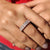 Rose Gold Radiant Cut Eternity Band