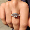 7 Stone Emerald And Baguette Cut Diamond Ring