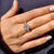 7 Stone Emerald And Baguette Cut Diamond Ring