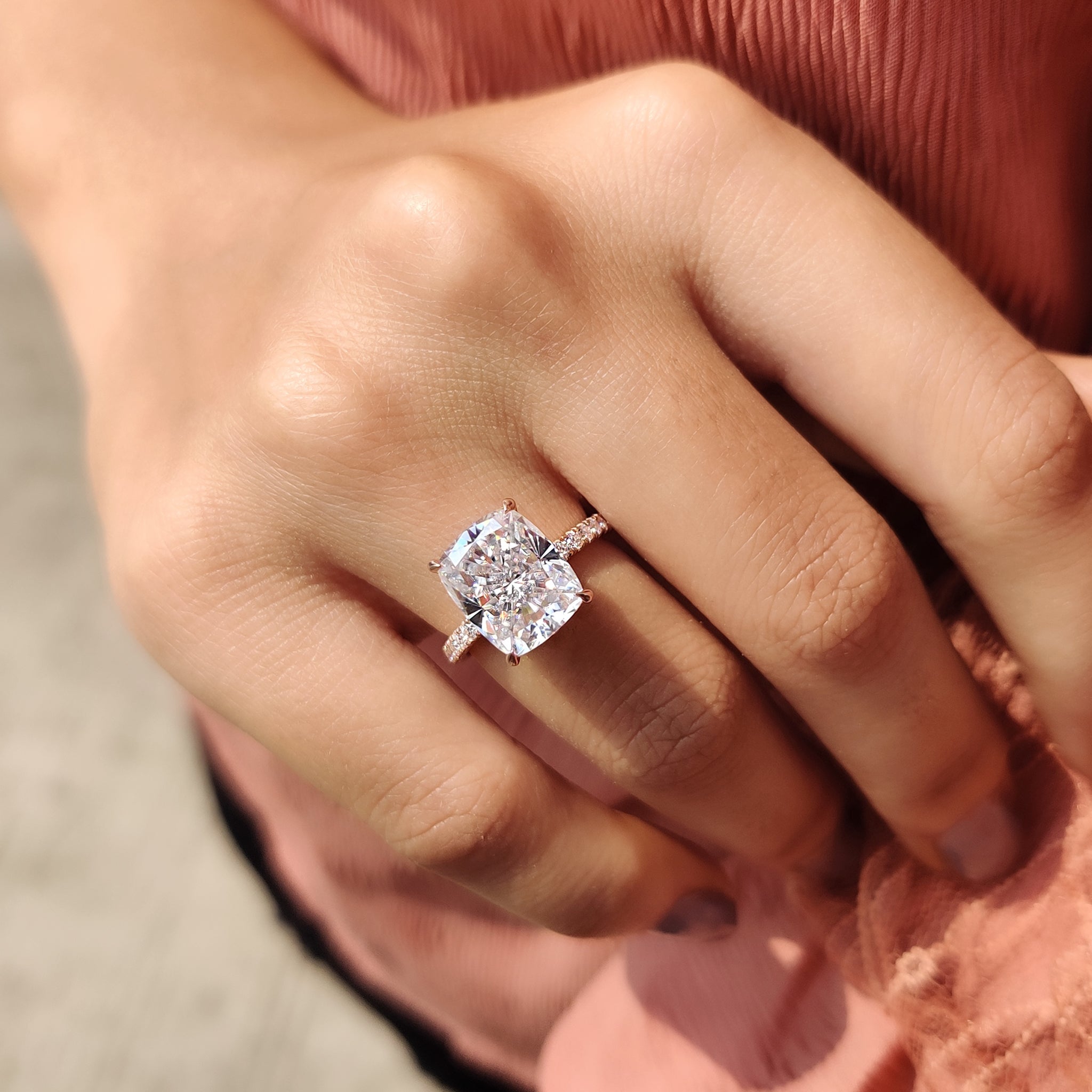 Custom engagement ring made to suit personal style.
