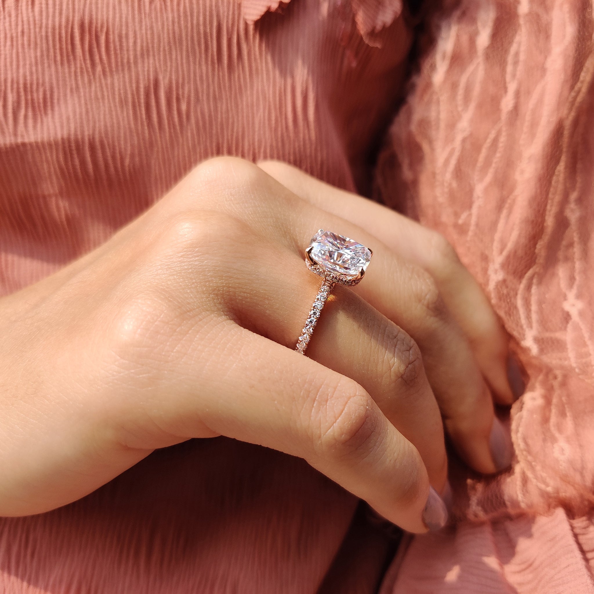 Handmade ring with detailed craftsmanship.
