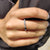 White gold wedding band with bright finish.