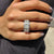 Three row pave setting packed with shine.