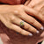 Unique engagement ring with a design you won’t see often.

