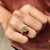 Oval cut engagement ring with a clean and modern look.
