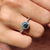 Twisted Ring - Round Halo Diamond Style