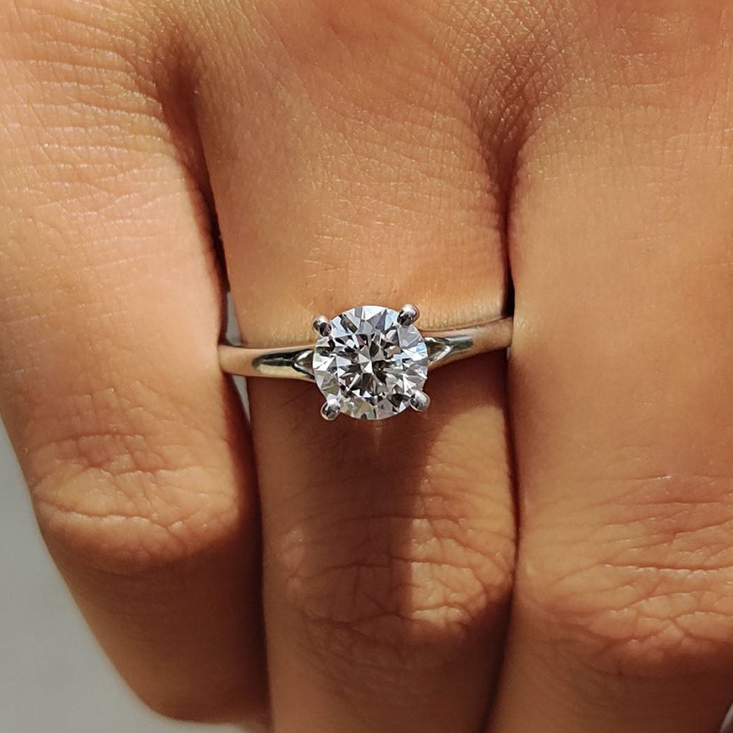 White Gold Solitaire Engagement Ring