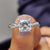 Princess cut moissanite ring with bold brilliance.