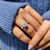 Princess cut moissanite ring with sharp brilliance
