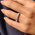 Round and Marquise cut moissanite wedding band featuring a clean full eternity design.