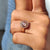 Round Rose Cut ring highlights vintage-inspired charm.