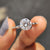 Round brilliant cut ring sparkles with classic bright beauty.