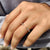 Shared prong setting for close stone placement.