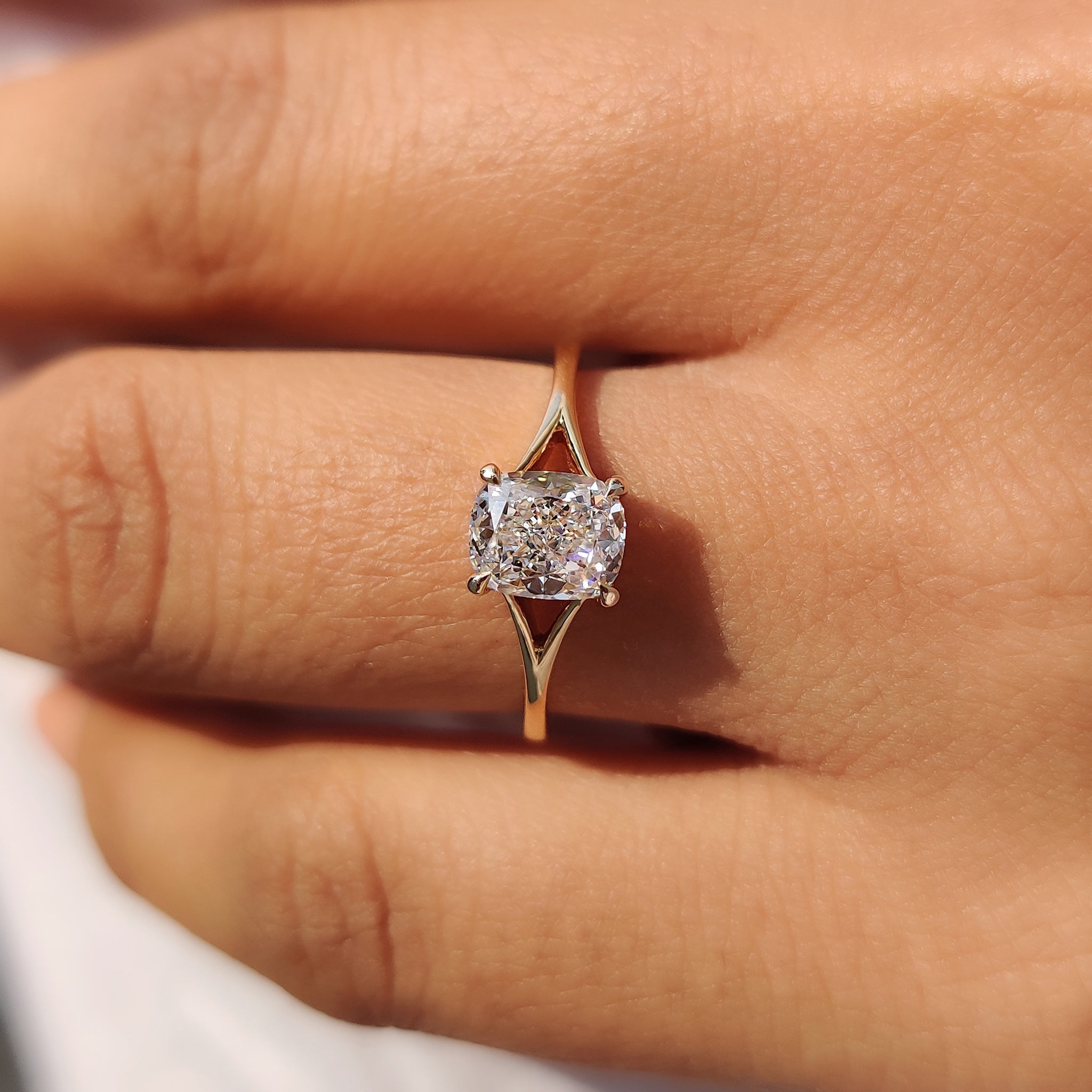 Solitaire diamond ring showcasing timeless beauty and simplicity.

