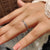 Half eternity band crafted for timeless appeal.
