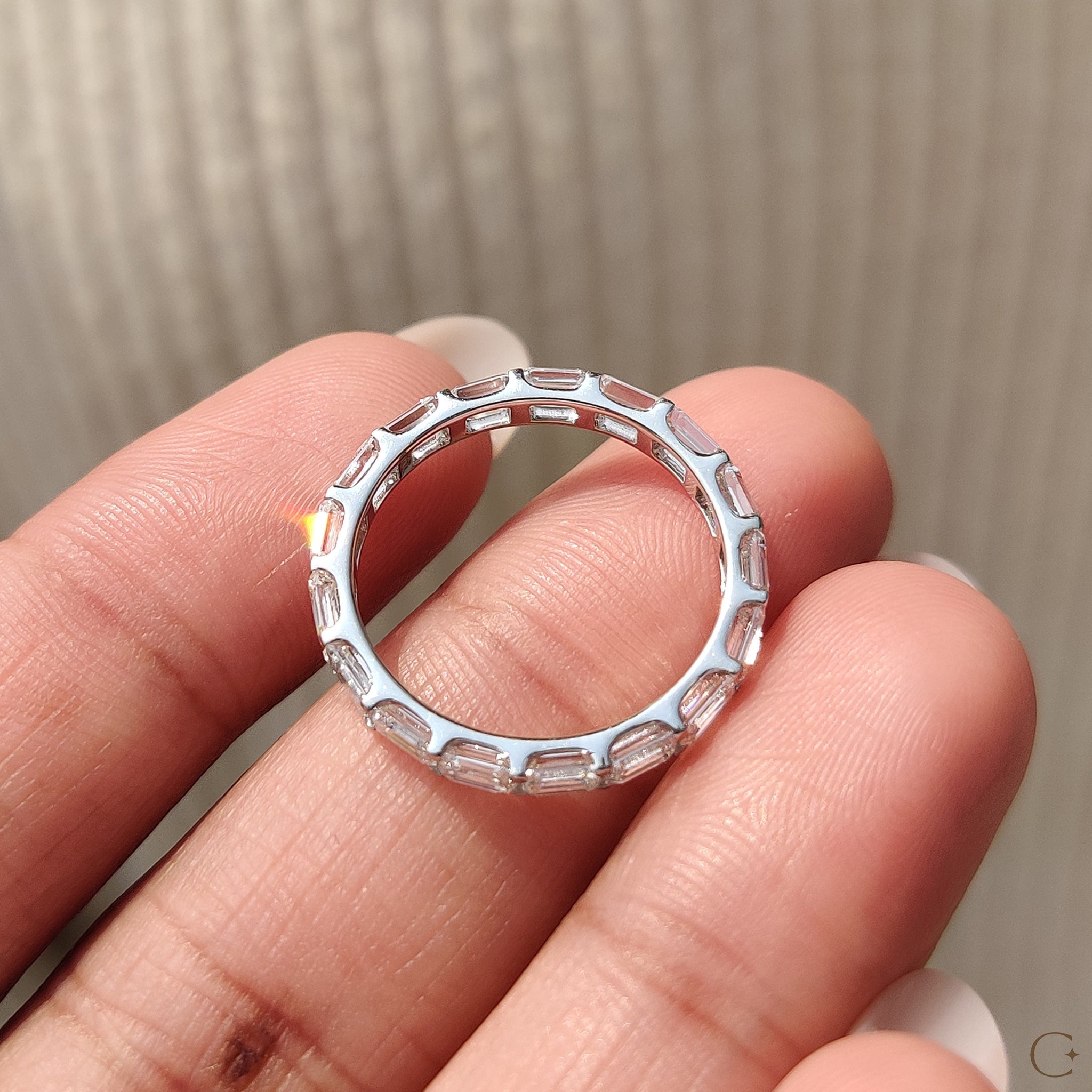 Custom wedding band tailored to reflect individuality and uniqueness.
