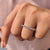 Emerald Cut Diamond Band - Gold Eternity