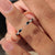 White gold wedding band crafted with marquise and round cut band.