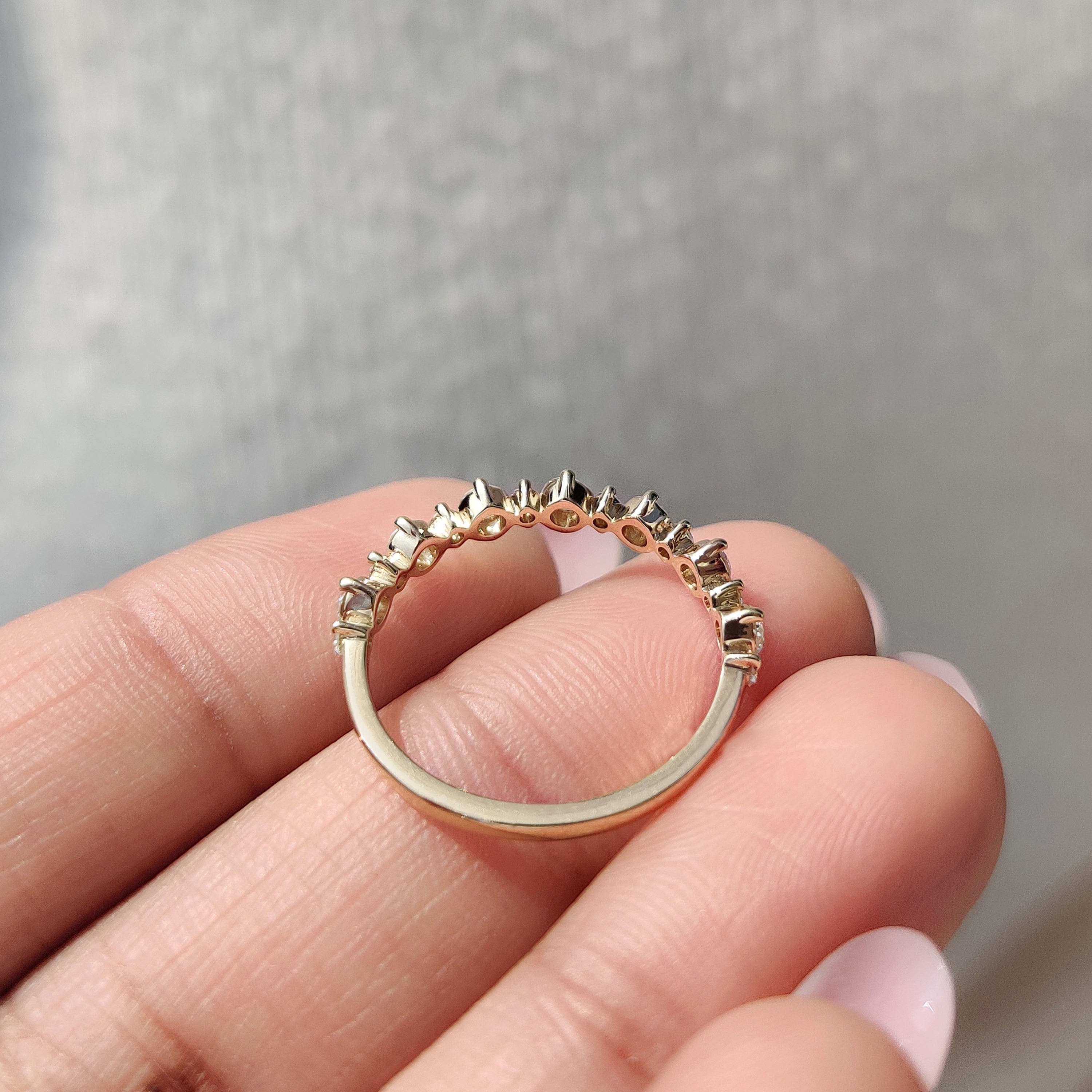 Gold Eternity Band - Round Diamond