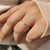 Elegant Open Gap Wedding Band with a modern and unique design.
