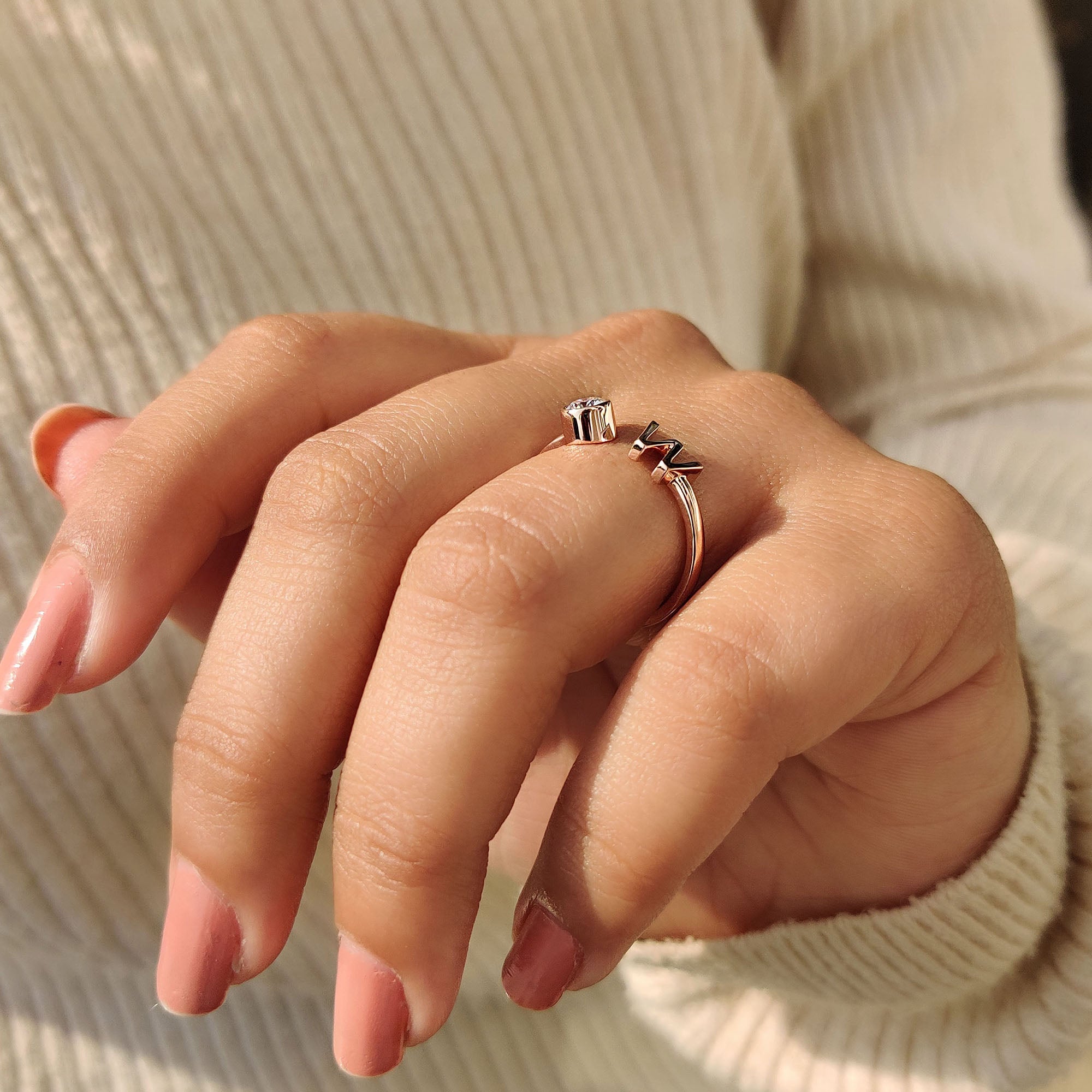 Personalized ring lets you choose details that reflect your story.
