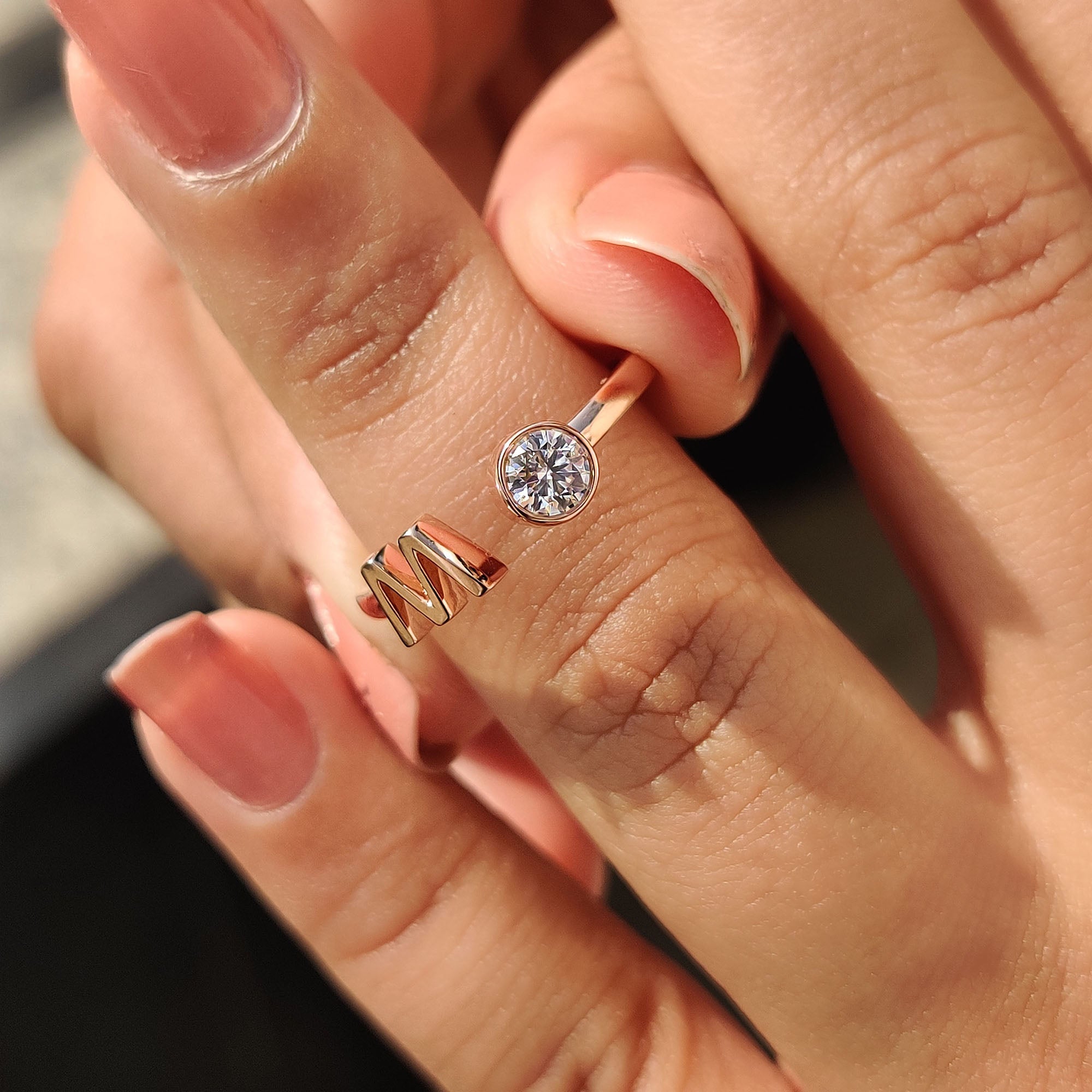 Moissanite engagement ring offers a high-quality look at a better price.
