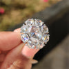 Oval Rose cut Solitaire ring made with a soft and vintage-inspired shape.
