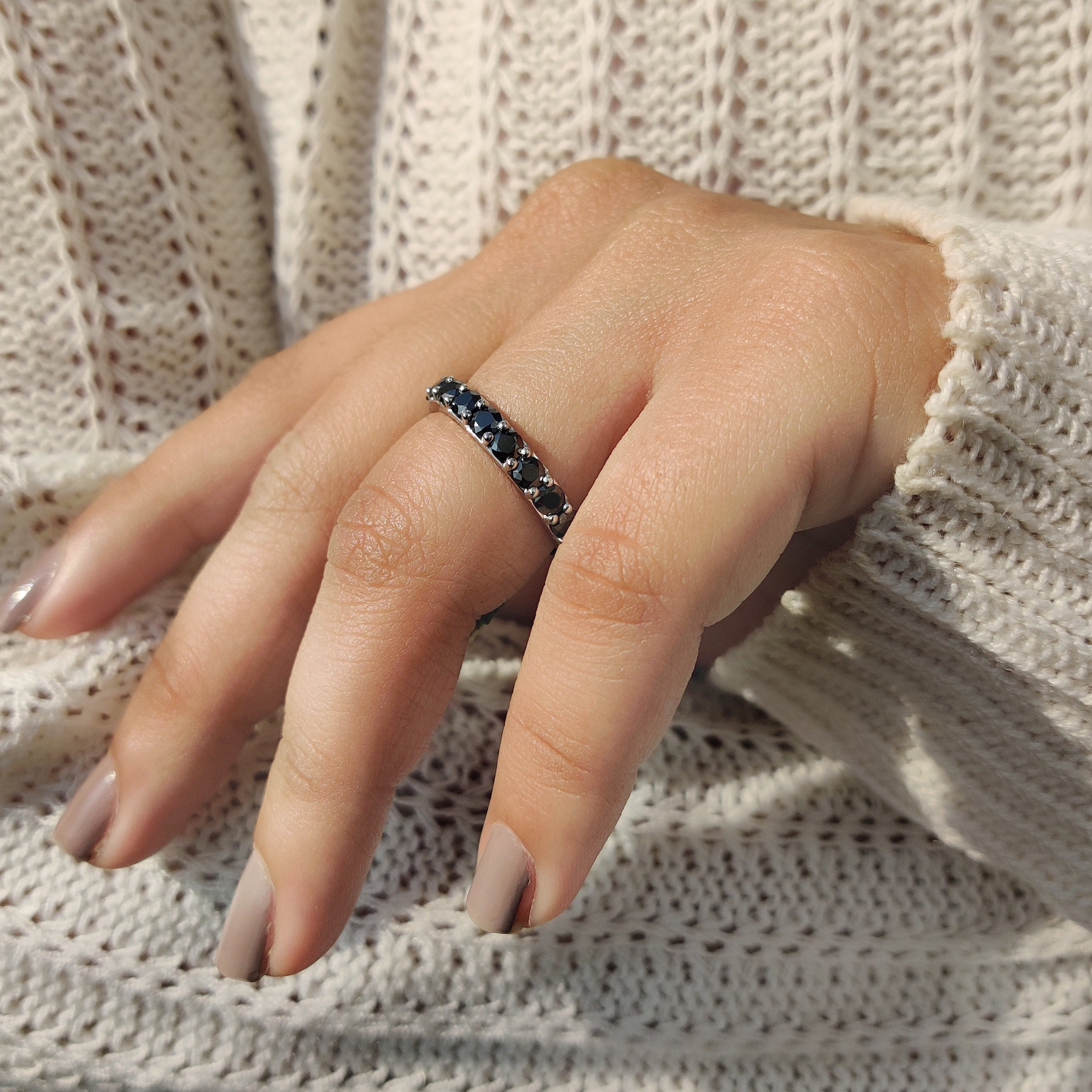 White Gold Wedding Band pairs seamlessly with any engagement ring.
