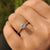Round Cut Ring In White Gold