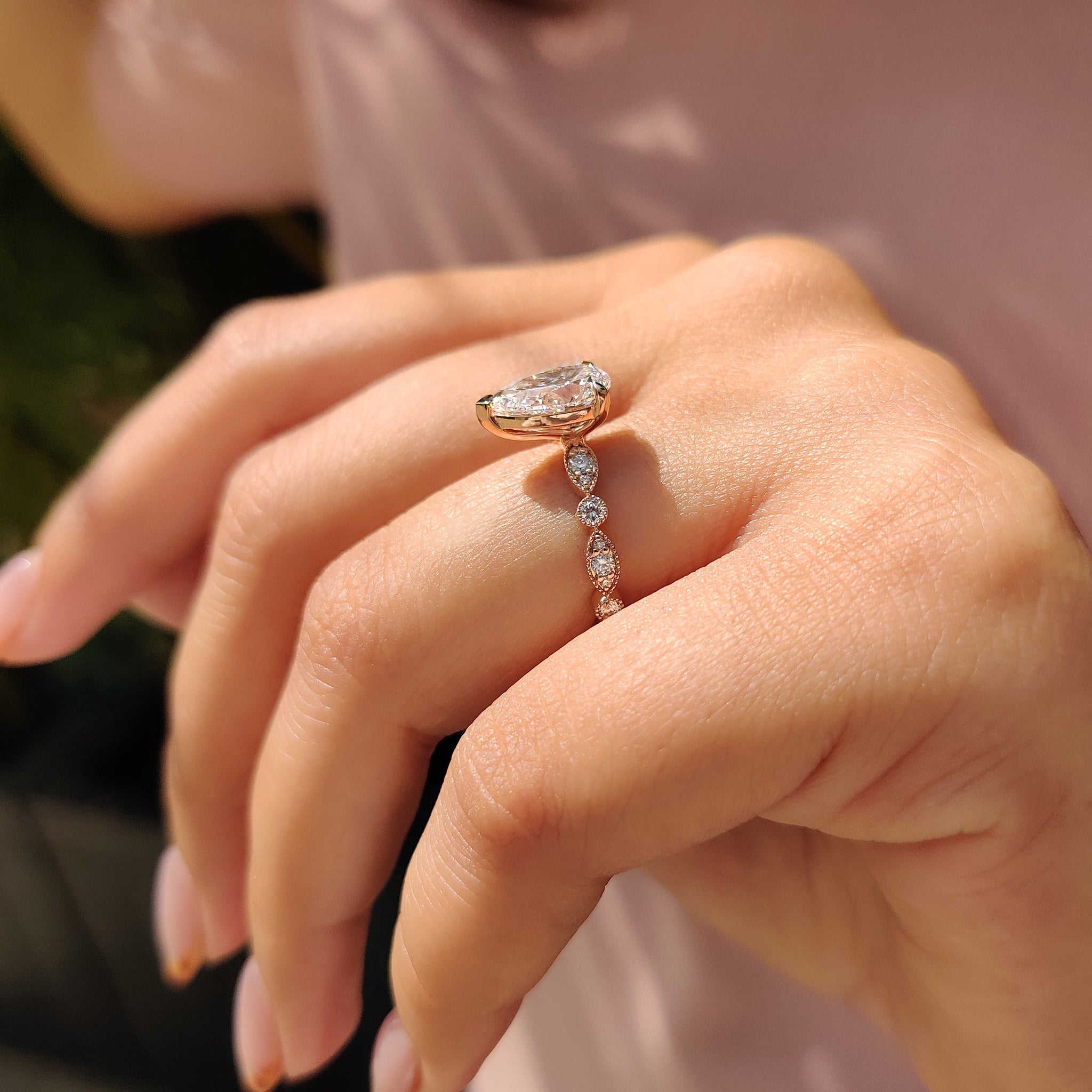 Lab Grown Diamond ring offers eco-friendly beauty with brilliance.
