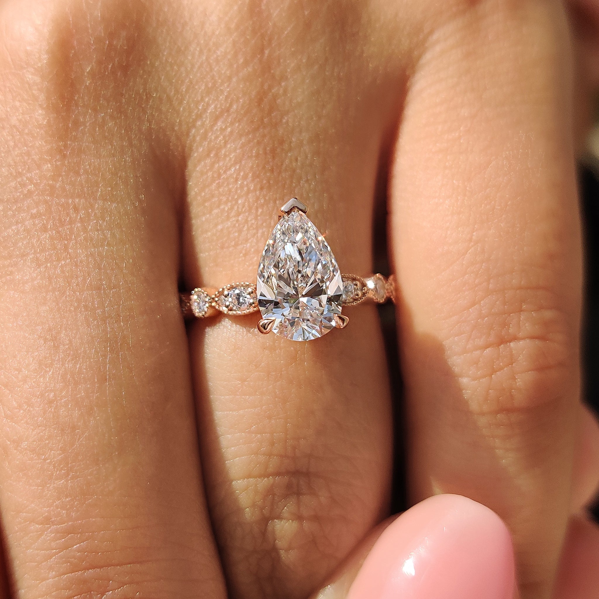 This handmade ring showcases craftsmanship and fine attention to detail.
