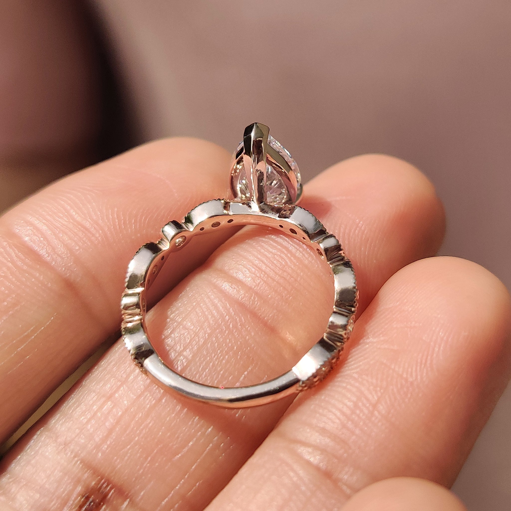 Carat diamonds engagement ring marks a meaningful commitment.
