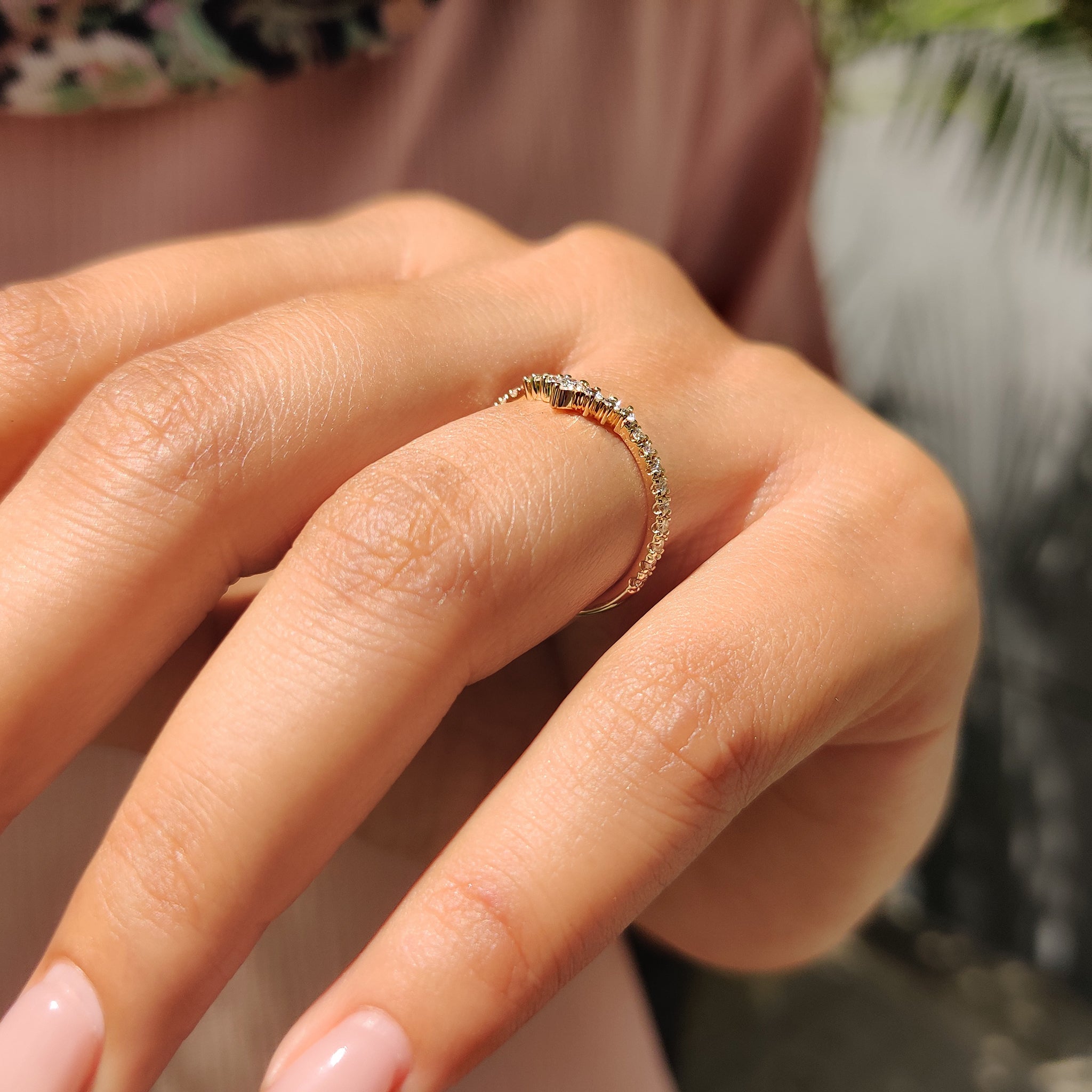 Custom wedding band crafted for a perfect fit.

