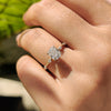 Carat diamonds ring with a sleek 4 claw prong setting and Lab Grown Diamond centerpiece.
