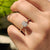 Carat diamonds ring with a sleek 4 claw prong setting and Lab Grown Diamond centerpiece.
