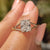 White Gold Elongated Cushion Cut Diamond Ring