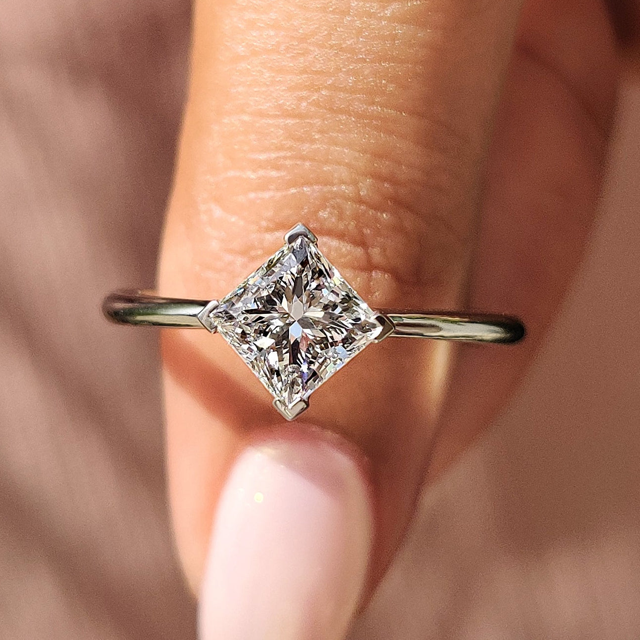 Princess Cut Solitaire Engagement Ring
