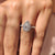 Pear Halo Engagement Ring with Pave Setting