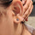 Round Diamond Rose Gold Stud Earrings