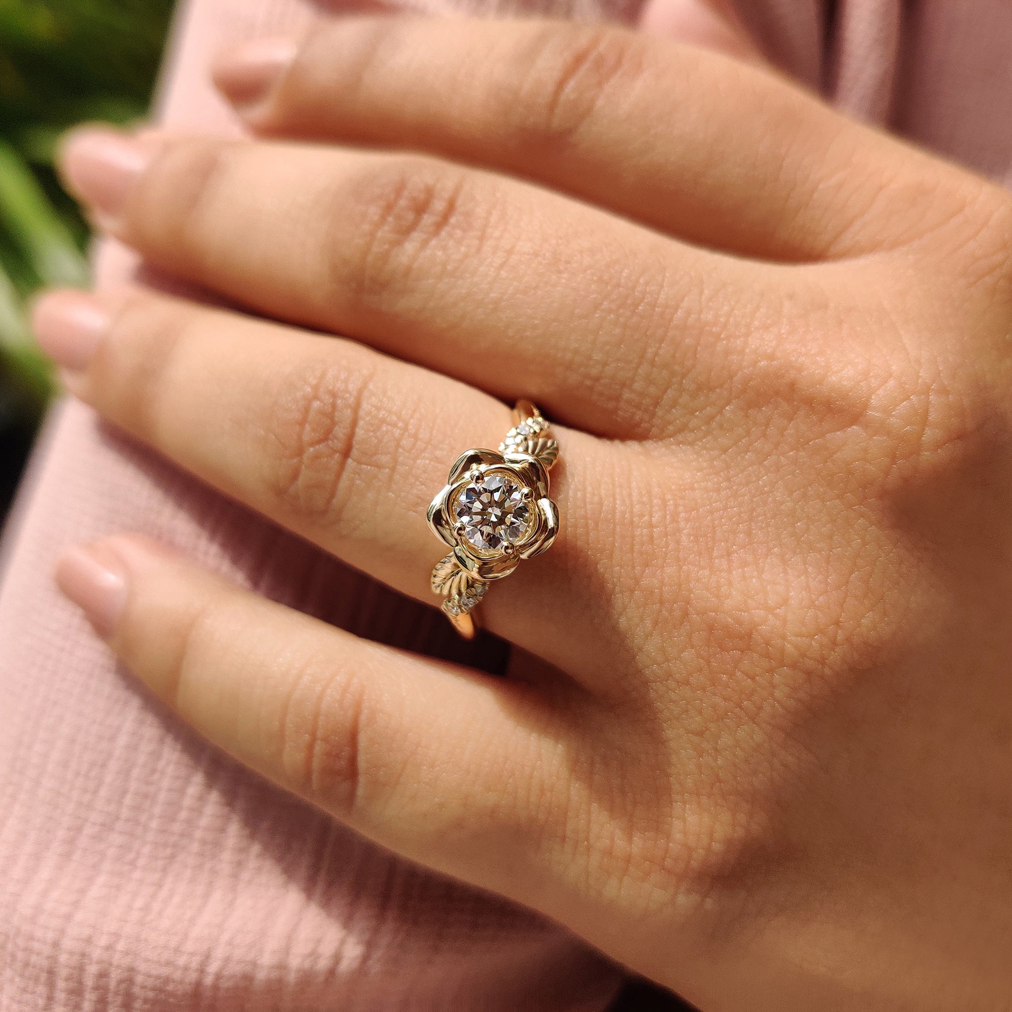 Buy engagement ring with nature inspired twist.