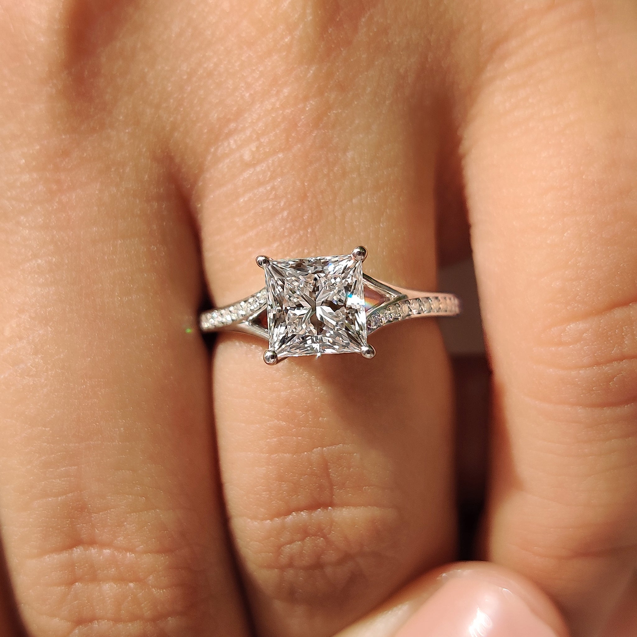princess cut diamond dress rings 1 carat Princess Cut Diamond Ring