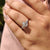 Pear Shaped Diamond Ring - Side Stone