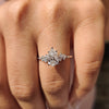 Pear Shaped Diamond Ring - Side Stone