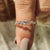 Oval Diamond Wedding Band - Zig Zag Style