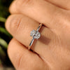 Oval Hidden Halo Engagement Ring - Yellow Gold