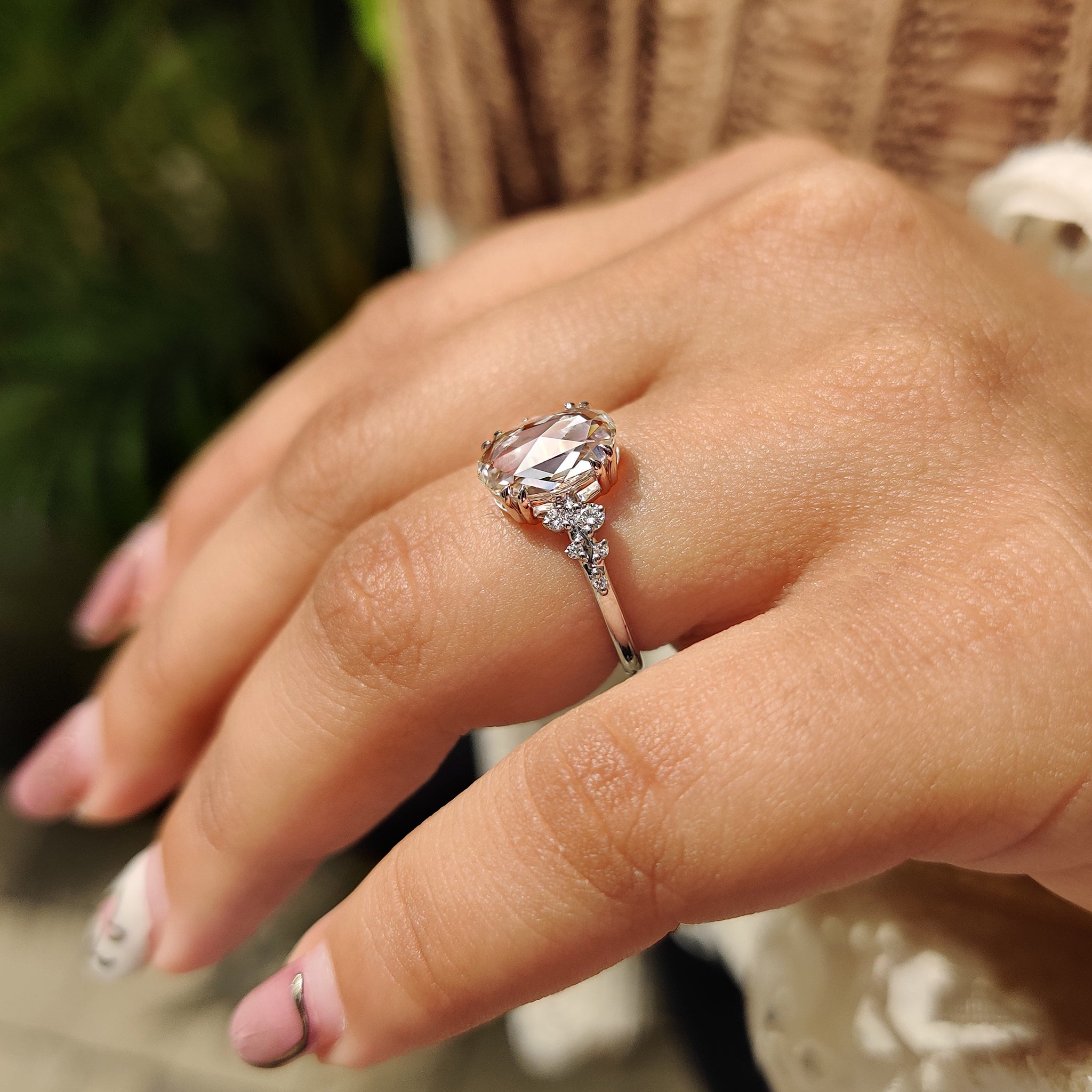 Buy engagement ring with Lab Grown Diamond.