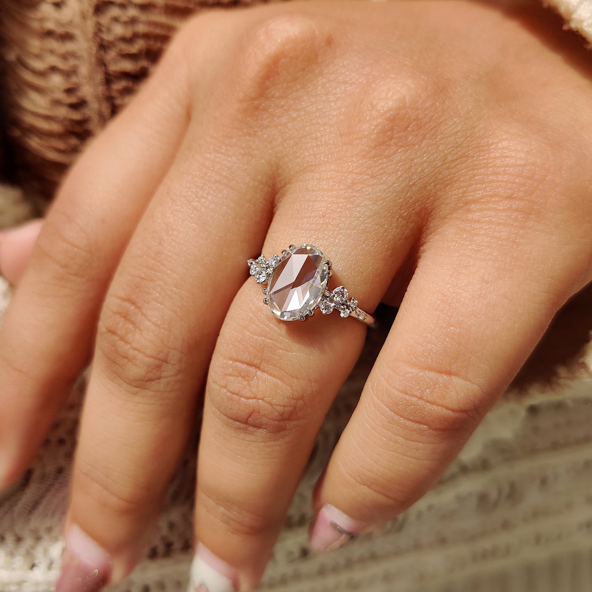 Lab Grown Diamond with IGI certified tag.