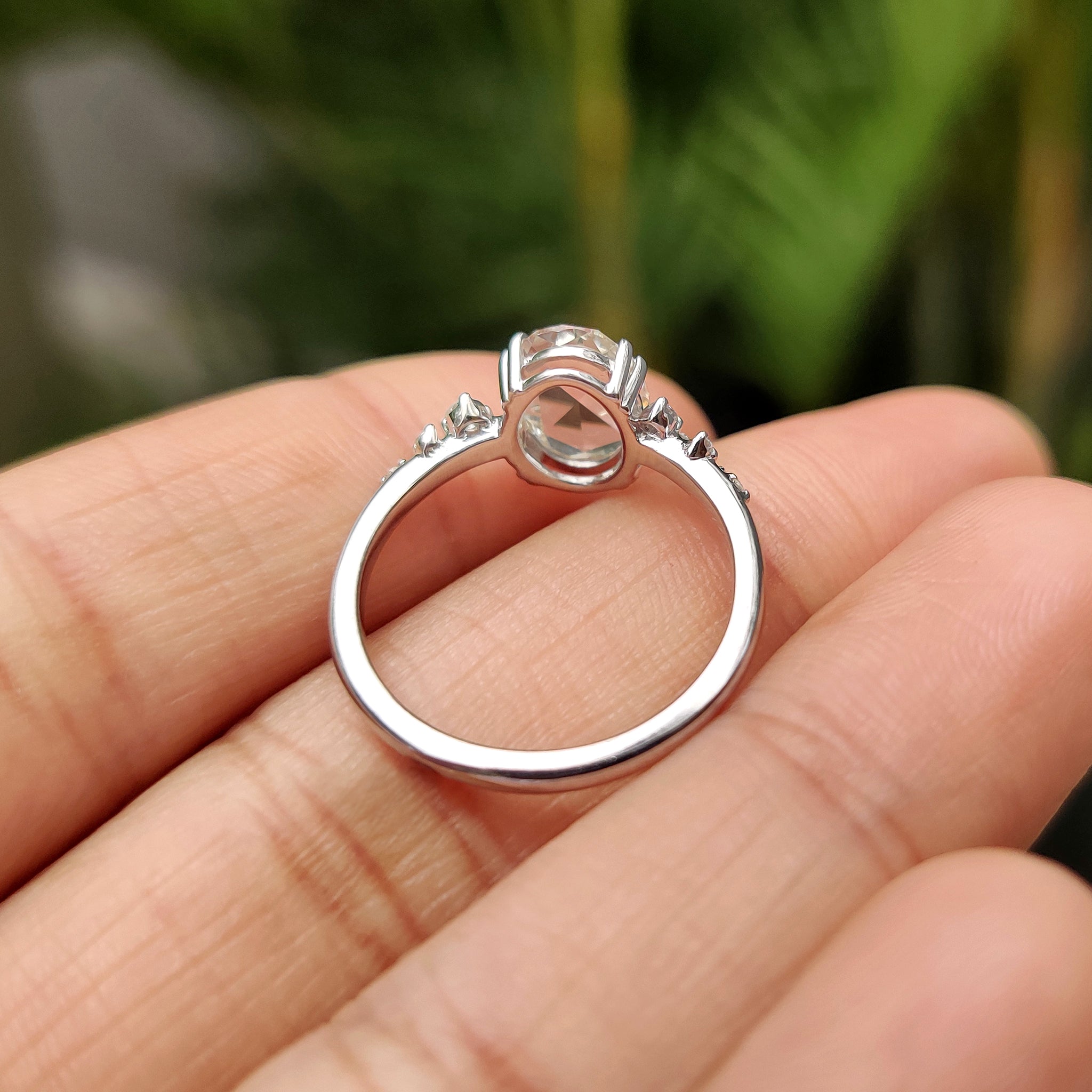 Handmade ring with carat diamonds ring.